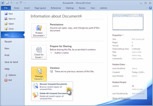 Microsoft word unsaved document recovery mac download
